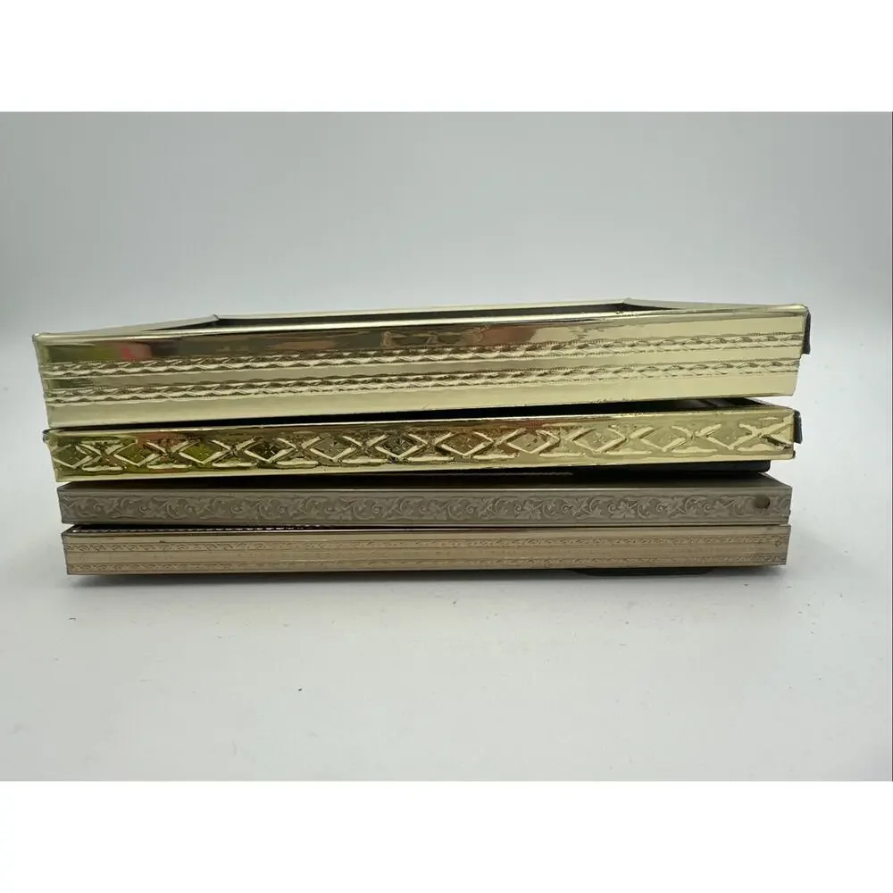 Lot of 4 Vintage Gold-Toned Metal 5